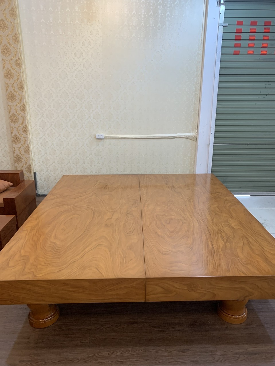 Sập chiếu ngựa cẩm vàng đóng hộp - Ảnh 3